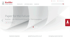 Desktop Screenshot of koehlerpaper.com